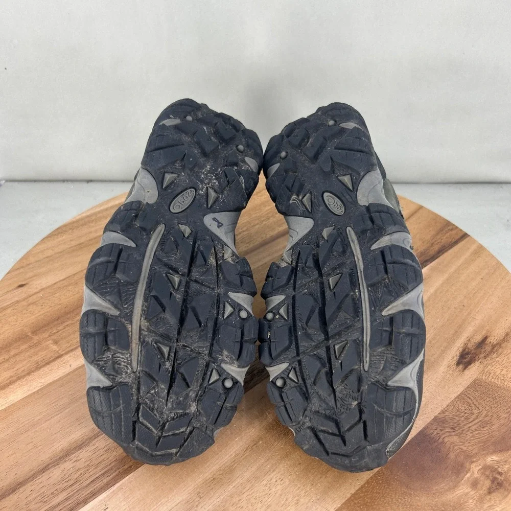 Oboz Firebrand II B-DRY Waterproof Hiking Shoes Mens 8 Gray Black Low Top